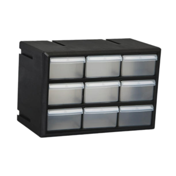 Organizador de cajones para guardar cosas en el garaje con compartimento para el baño. 9 cajones