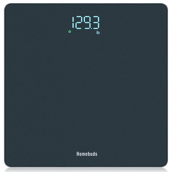 Bathroom Scale for Body Weight High Precision 0.1lb by Professional Factory Since 2001 Weight LED Display and Step-On 3*AAA Batteries Included 400lb/182kg Blue