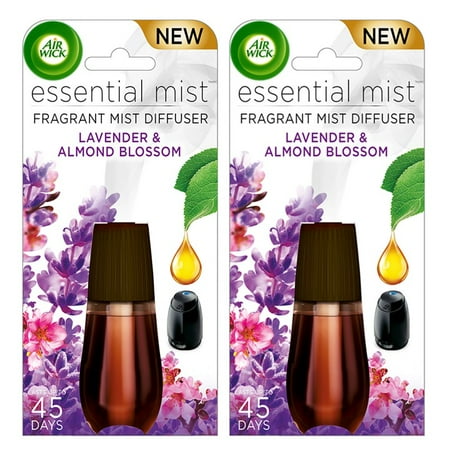 Air Defense Mist (2 pack) Air Wick Essential Mist Fragrance Oil Diffuser Refill, Lavender & Almond Blossom, 2 Total ()