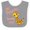 Heather/White, variant on Inktastic My Peepaw Loves me- cute giraffe Boys or Girls Baby Bib