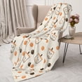 thumbnail image 3 of Rateoe Milk Tea7 Pattern Flannel Throw Blanket, Ultra-soft Blanket for Bed, Couch, Car, Hypoallergenic Anti-pilling blanket-50"x40"(Vertical), 3 of 6