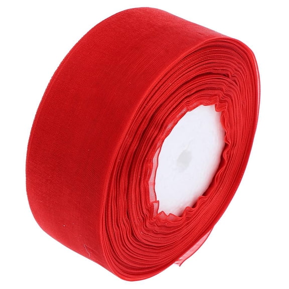 Yunhgft 4cm 45m Ribbon Roll Valentine's Day Gift Wrapping Ribbons Craft Wedding Decor Red