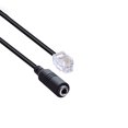thumbnail image 2 of 2PCS PC Phone Adapter RJ9 to 3.5 female Adapter Convertor Cable PC Computer Headset Telephone, 2 of 5