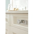 thumbnail image 2 of Amerock Medora 3-11/16 inch (94mm) Length Rectangle Polished Chrome Cabinet Knob Backplate, 2 of 6