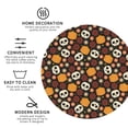 thumbnail image 4 of Bingfone Vintage Skulls Leather Drinks Coasters with Set of 6,Suitable for Home Kitchen,Coffee Cup Coasters Home Gift, 4 of 9
