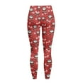 thumbnail image 6 of Renewold Santa Claus Ho Ho Red Leggings with Pockets for Women Ladies Athletic Pants Compression Leggings High Waisted Butt Lifting Printed Leggings Womens Preppy Leggings, XS, 6 of 8