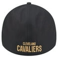 thumbnail image 4 of Men's New Era Black Cleveland Cavaliers Night 39THIRTY Flex Hat, 4 of 5