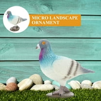 BESTOYARD Mini Doves Plastic Table Centerpiece Assorted Color Decorative Realistic Shape Garden Decoration 1Pcs