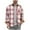 Pink, variant on Chiccall Flannel Shirts for Men Vinatge Casual Plaid Colorblock Long Sleeve Lapel Button Down Shirts with Breasted Pocket