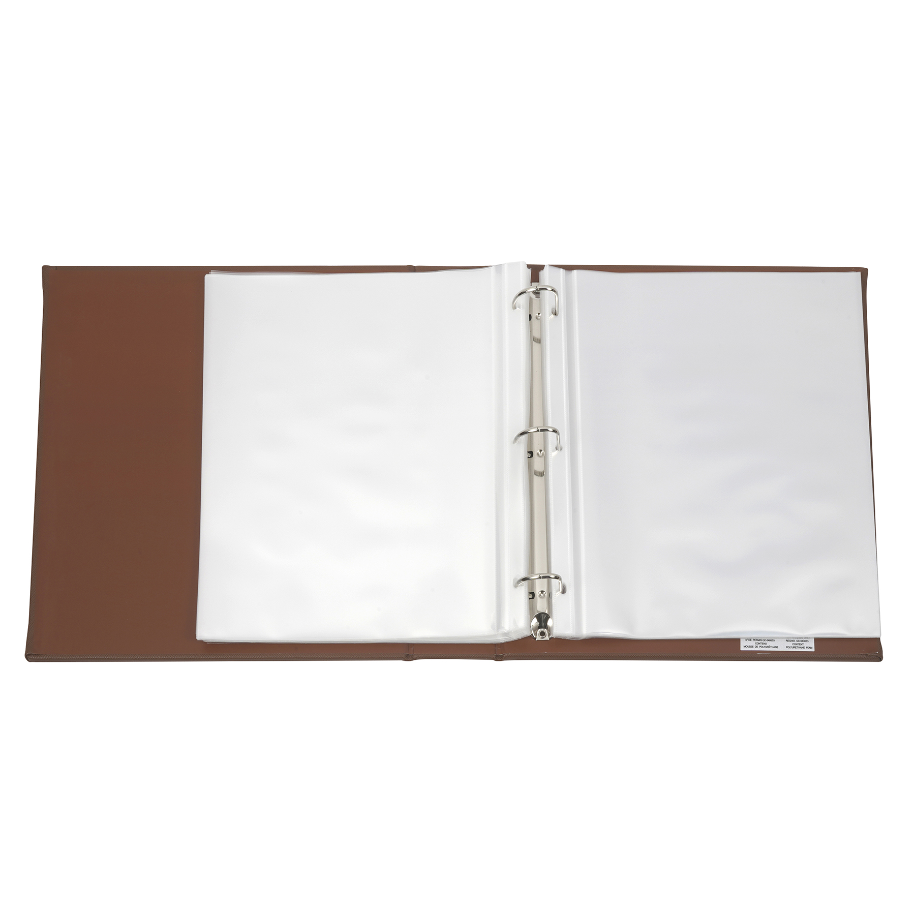 Brown Saffiano D-Ring Scrapbook Album by Recollections