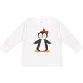 thumbnail image 3 of Inktastic Cute Penguin, Little Penguin, Penguin with Bow Boys or Girls Long Sleeve Toddler T-Shirt, 3 of 5
