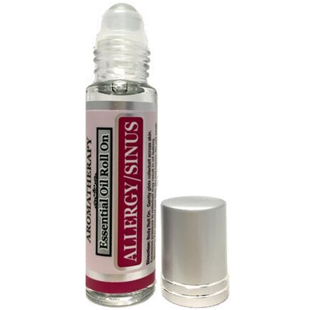 Essential Oil Roll On Aromatherapy Allergy/Sinus Made with 100 Pure