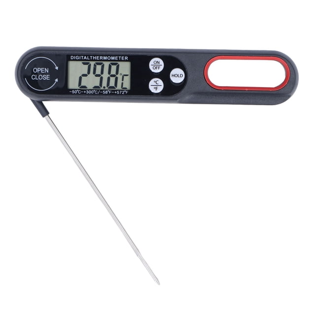 Termómetro para Carne Termómetro de Cocina de Lectura Instantánea Termómetro Digital para Alimentos Pantalla LCD Retroiluminada Sonda Larga Plegable Encendido Automático ANGGREK Otros