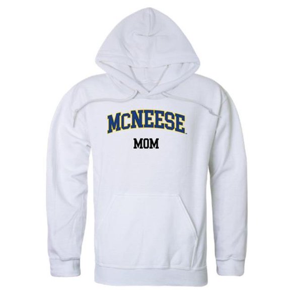 W Republic 565-338-WHT-04 McNeese State University Womens Mom Hoodie&#44; White - Extra Large
