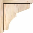 thumbnail image 3 of 7 1/2"W x 12"D x 12"H Monterey Smooth Corbel w/Backplate, Douglas Fir, 3 of 9