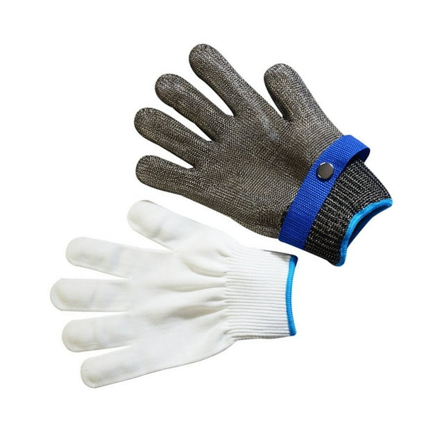 Guantes de trabajo, 2 guantes de trabajo resistentes a cortes, guantes anticorte, claridad notable Jadeshay A