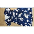 thumbnail image 5 of LWavelet Women's Plus Size Midi Dress Short Sleeve V-Neck Wrap Floral Print Casual Flowy Dress Navy XL, 5 of 5