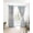 Multicolor, variant on Blue Beige Farmhouse Blackout Curtains 39 Inches Long, Thermal Insualted Grommet Curtains & Drapes, Vintage Wooden Striped Room Darking Curtains for Living Room Bedroom Windows 2 Panels 27.5"W x39"L