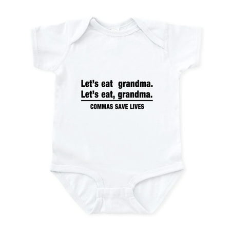 

CafePress - Lets Eat Grandma Body Suit - Baby Light Bodysuit Size Newborn - 24 Months