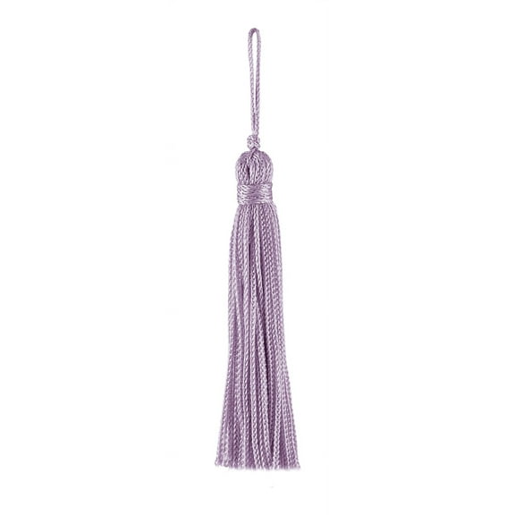 3" (7.5cm) Basic Chainette Tassel | Craft Tassel # RT03,, Lilac Purple #D7 (Light Lavender Violet Purple) Set of 10
