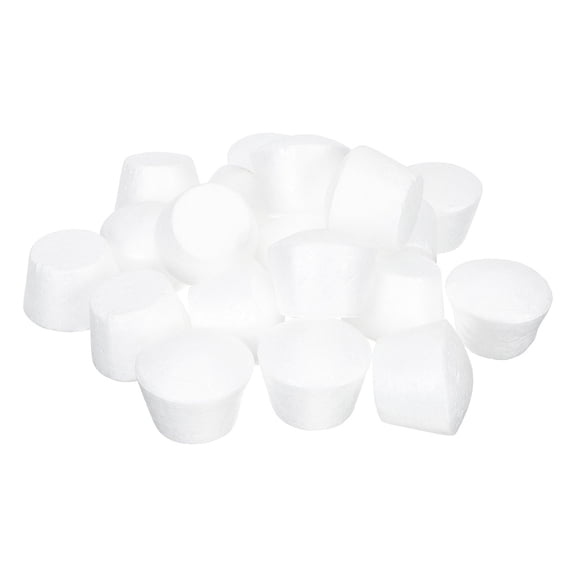 BESTYASH 15-Piece White Foam Cake Dummies Set for Reusable Cake Decorating Practice and Display
