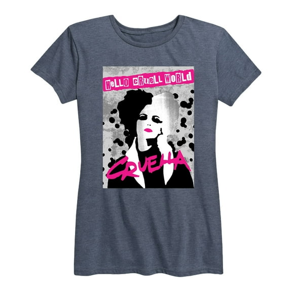 Disney's Cruella - Hello Cruell World - Women's Short Sleeve Graphic T-Shirt