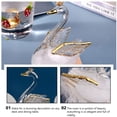 thumbnail image 4 of HTOOQ Storm Glass Weather Station Crystal Swan Figurine Water Drop Weather Predictor Storm Forecast Decorative Weather Glass Crystal Bottle Storm Glass Desktop Decoration - -, 4 of 9