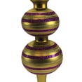 thumbnail image 2 of Tree Topper Finial Retro Olive & Fuchsia Glass Tree Topper Christmas Fin980, 2 of 3