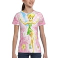 thumbnail image 3 of Kids 3D Graphic Tinker Bell T-Shirts, Novelty Shirts Crewneck Short Sleeve Tees for Youth Boys Girls, 3 of 8