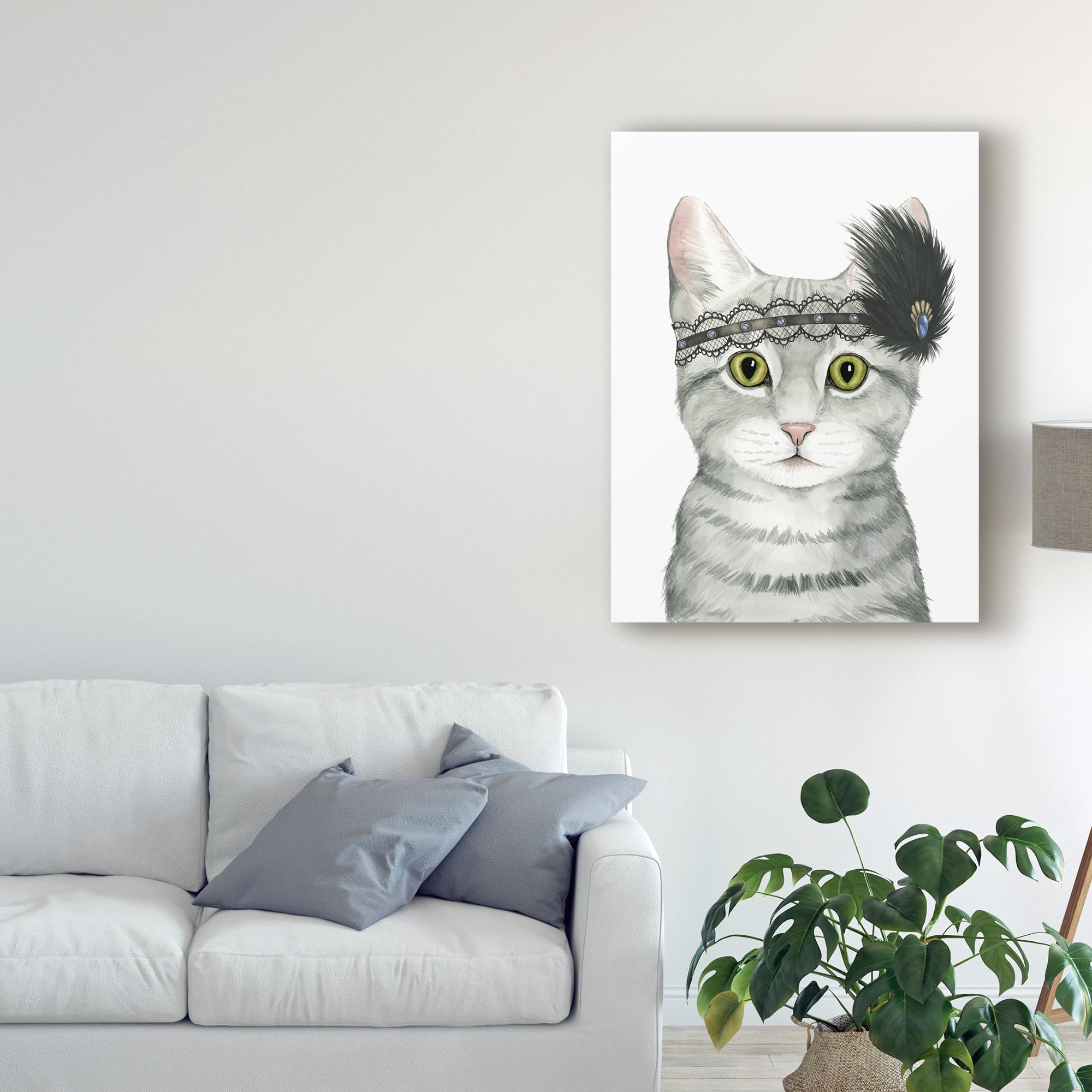 Trademark Fine Art 'Downton Cat III' Canvas Art by Grace Popp
