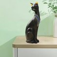 thumbnail image 4 of de resina en miniatura de gato egipcio de estilo Vintage, estatua, cafeterías, restaurantes, decoración Sentado negro Baoblaze Estatua de figurilla de gato, 4 of 8