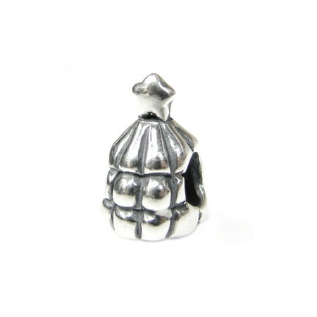 Christmas Tree Star Charm - Queenberry Sterling Silver Christmas Tree Star European Style Bead Charm Fits Pandora