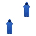 thumbnail image 4 of Naiovety Toalla De Microfibra Para Baño Unisex Absorbente Ligera Y Cómoda Toallas De Baño Para El Cuerpo Surf Poncho Toalla De Playa Azul Azul marino 1 2piezas, 4 of 6