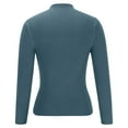 thumbnail image 7 of Aboser Womens Cotton Knit Tops Rhinestone Y2k Shirts Slim Fitted Turtleneck Sweaters Trendy Patchwork Long Sleeve Jumper Top Cozy Soft Pullover Shirt, 7 of 7