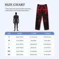 thumbnail image 4 of Balery Red Gothic Skeleton Throne Pantalones de pijama para hombre, pijama ultraligero, pantalón de descanso-XX-Large, 4 of 6