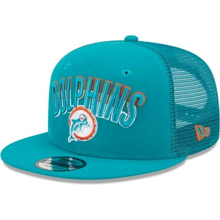 Men's New Era Orange Miami Dolphins Omaha Throwback 59FIFTY Fitted Hat