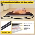 thumbnail image 6 of Aivituvin Heated Cat House for Outside Large Outdoor Insulated Cat House Weatherproof Feral Cat Shelter with Heated Pad, Insulated All-Round Thermal Liner, Chewproof Cable for 1-4 Cats (Winter-Ready), 6 of 9