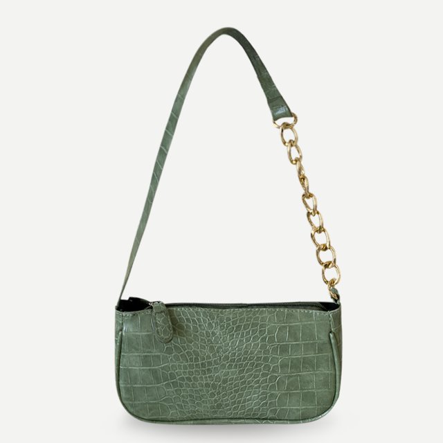 Bolsa de mano de cuero informal para mujer de compras para mujer con diseño de cocodrilo Sywqhk Para Estrenar