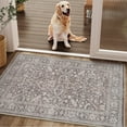 thumbnail image 3 of SIXHOME 2'x3' Small Entry Rug Door Mat Washable Rugs Carpet Vintage Traditional Door Rug Soft Indoor Throw Rug for Bedroom Entryway Bathroom Kitchen Rugs with Nonslip Rubber Backing Brown, 3 of 7