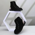 thumbnail image 3 of NCCB Girls Ankle Boots Kids Snow Winer Boots Side Zipper Lace up Fashion Boots for Girls Black 9 Toddler, 3 of 4