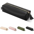 thumbnail image 1 of wonima02 - PU Leather Pencil Case, Black, Pencil Case Small Pencil Pouch, Aesthetic Pencil Cases, 1 of 1