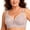 Gray, variant on Green Women Plus Size Wireless Bra Full Coverage Comfortable Wirefree Nylon Spandex Adjustable Straps Daily Wear Green,Size 44