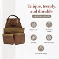 thumbnail image 4 of Style N Craft Framer's Nail and Tool Pouch in Full Grain Leather with Multiple Pockets, 4 of 7