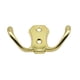 thumbnail image 2 of Billuyoard Gancho montado en la pared Cuarto de baño Dormitorio Diseño de doble gancho Gorra Sombrero Percha de aleación Soporte para ropa, Oro Type3 NO3, 2 of 6