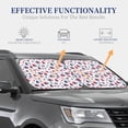 thumbnail image 4 of Bingfone Happy Columbus Day Windshield Sun Shade 2-Piece Foldable Car Front Window Sunshade for Most Sedans SUV Truck - Medium, 4 of 7