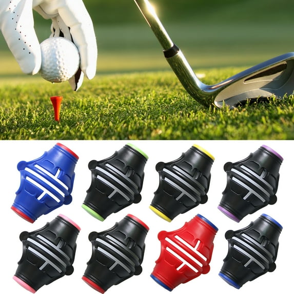 harmtty Golf Ball Marker Plastic Shell 360-Degree Rotation Aiming Scribing Clip Professional Line Drawing Portable Three Line Marker Golf Ball Alignment Marking Tool Golf Accessories,Red Black