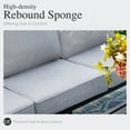 thumbnail image 3 of Sophia&William 9 Seat Patio Conversation Set Outdoor Sofa Furniture Set with Ottomans, Gray, 3 of 6