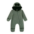thumbnail image 6 of Utlike Girls Jacket Coat Ears Hooded Baby Romper Bear Footed Thermal Jumpsuit Coat&Jacket Back To School Top For Photoshoot Size 18 Months-24 Months, 6 of 7