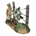 thumbnail image 5 of Rustic Western Stag Deer Standing By Hunter Trapped In Barbed Wires Figurine, 5 of 9