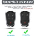 thumbnail image 2 of Key Fob Cover Compatible with Fit for Cadillac Escalade ATS CTS CT6 STS SRX XT5 Keychain Case Holder Protector,Ivory, 2 of 7